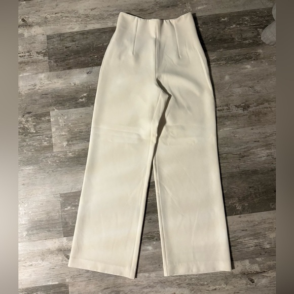 ASOS Cream Wide Leg Women's Pants - Picture 1 of 2